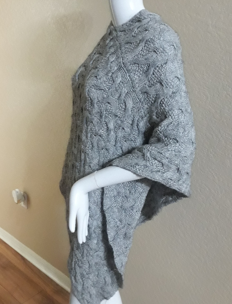 Cerretelli Firenze Made in Italy Poncho Sweater Alpaca Blend